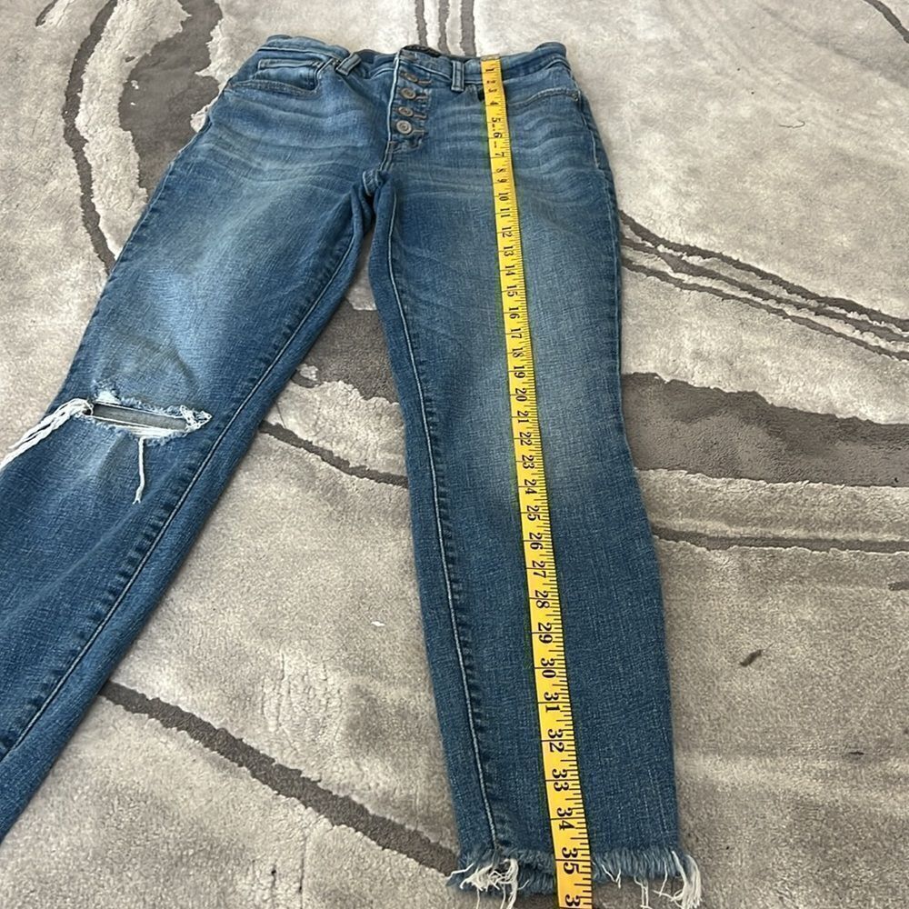 Lucky Brand Bridgette High Rise Button Fly Skinny Jeans 6 28 - Picture 6 of 9